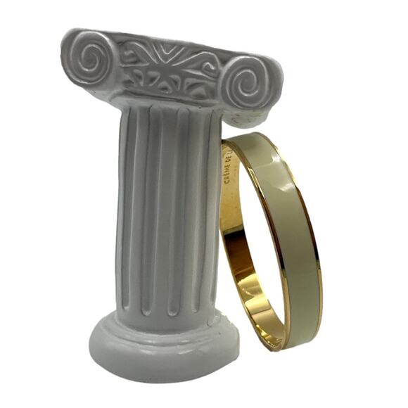 KATE SPADE New York Cream Enamel Bangle Bracelet - Picture 2 of 4